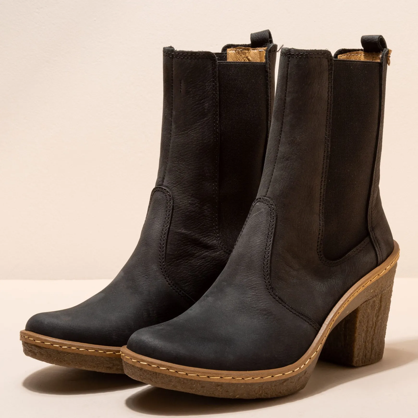 Schnürstiefel Mit Hoher Absatz-El Naturalista 5431 Haya