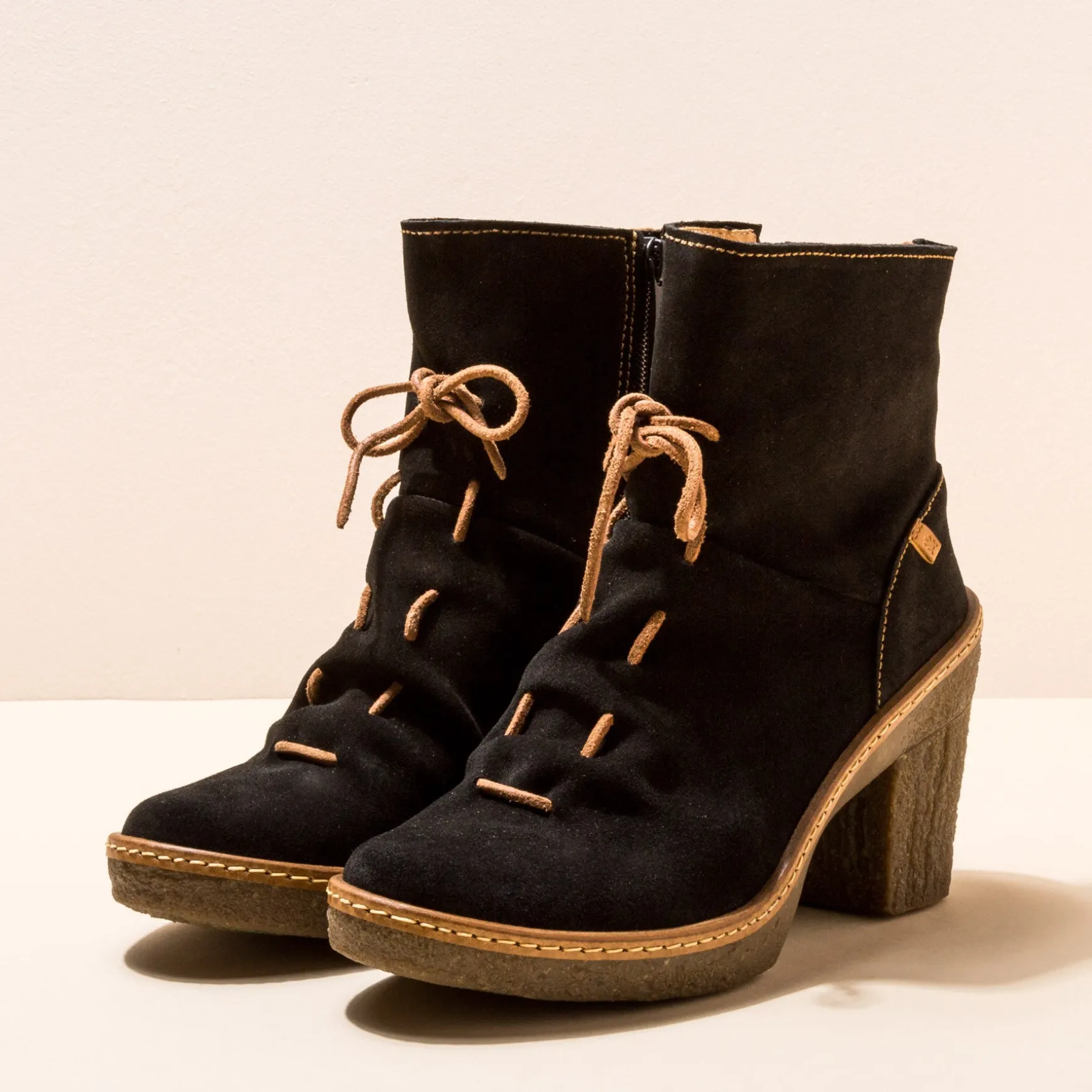 Schnürstiefel Mit Hoher Absatz-El Naturalista 5429 Haya