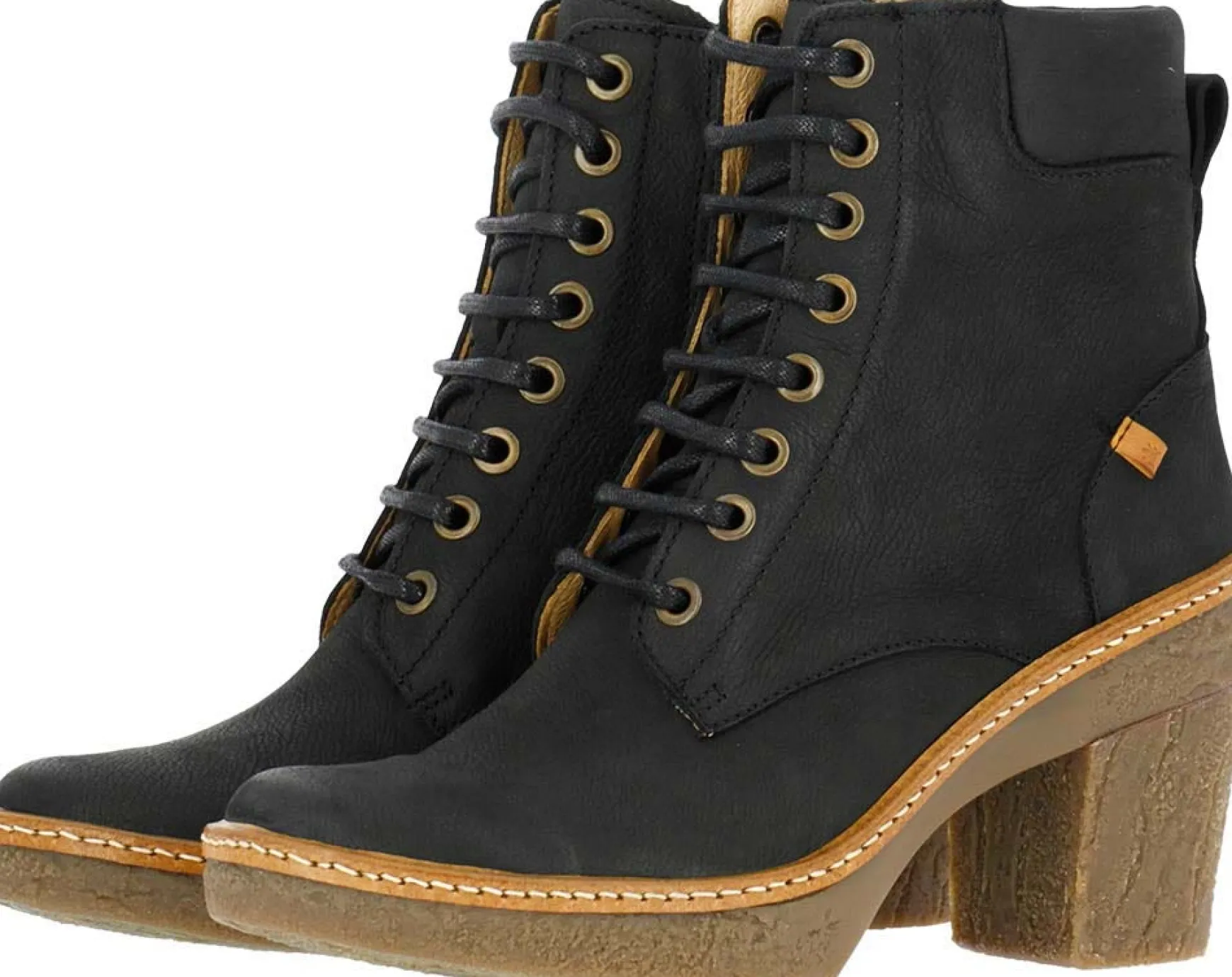 Schnürstiefel Mit Hoher Absatz-El Naturalista 5176 Haya